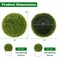 2 Pieces 20 Inch Artificial Plant Boxwood Topiary Ball Indoor and Outdoor Decoration